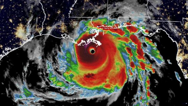 hurricane over new orleans radar image